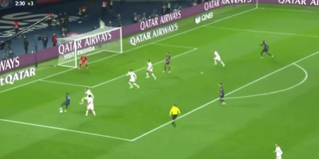 法甲赛报：姆巴佩缺席 拉莫斯+穆瓦尼进球 巴黎3-1逆转里尔